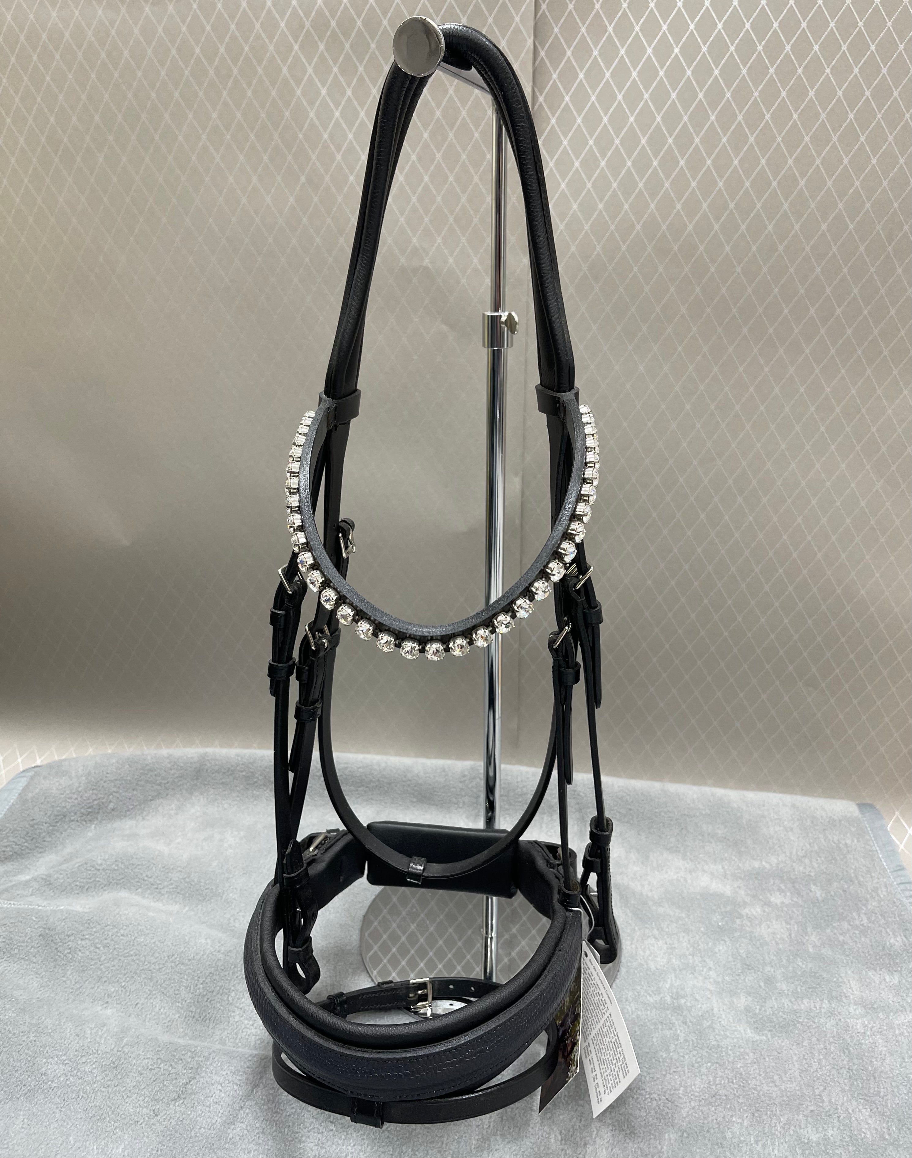 OS Elegant Trense m. FG Næsebånd Dot Anthra. - Sort