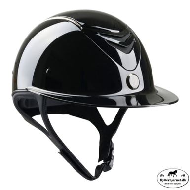 OneK Mips Avance Glossy Ridehjelm M. Chrome Pipe - Sort