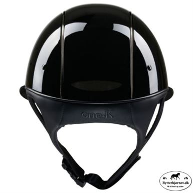 OneK Mips Avance Glossy Ridehjelm M. Chrome Pipe - Sort