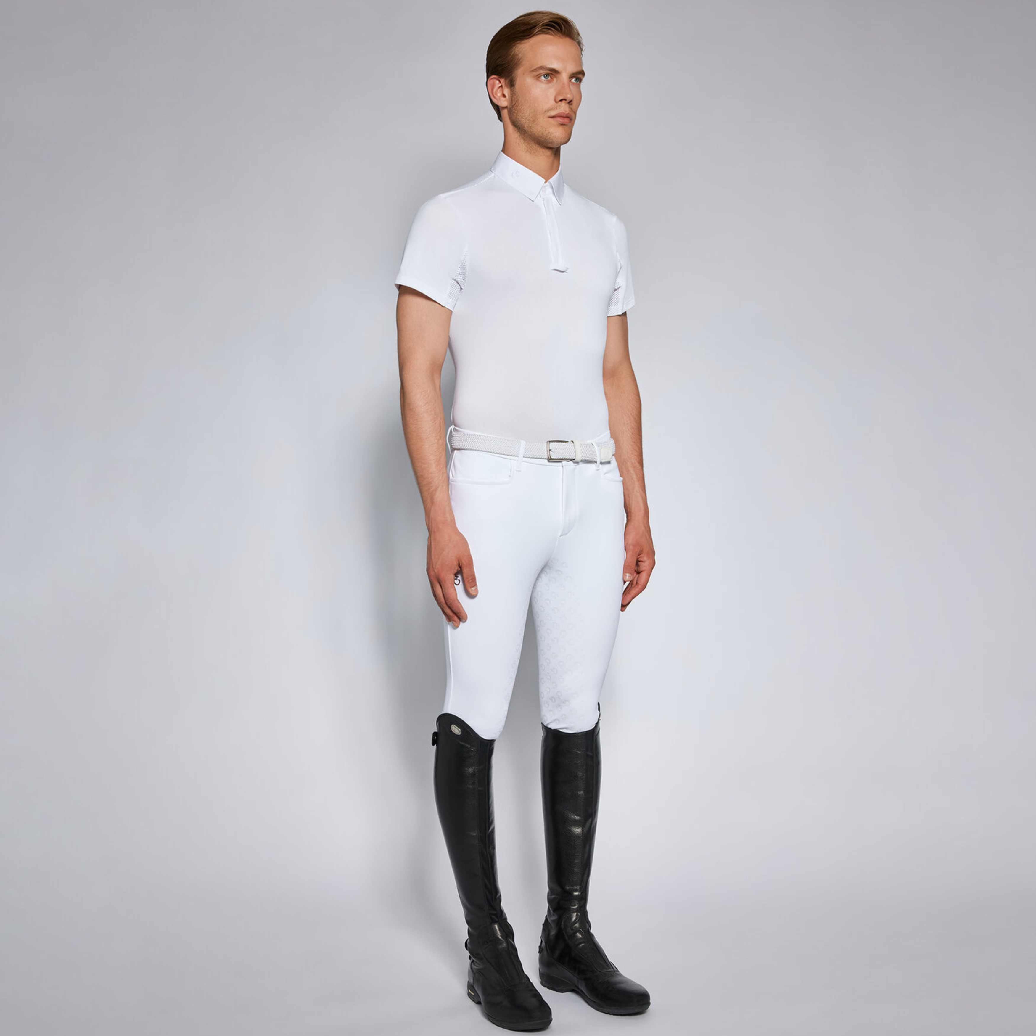 Cavalleria Toscana Tech Piquet Polo Til Herre - Hvid