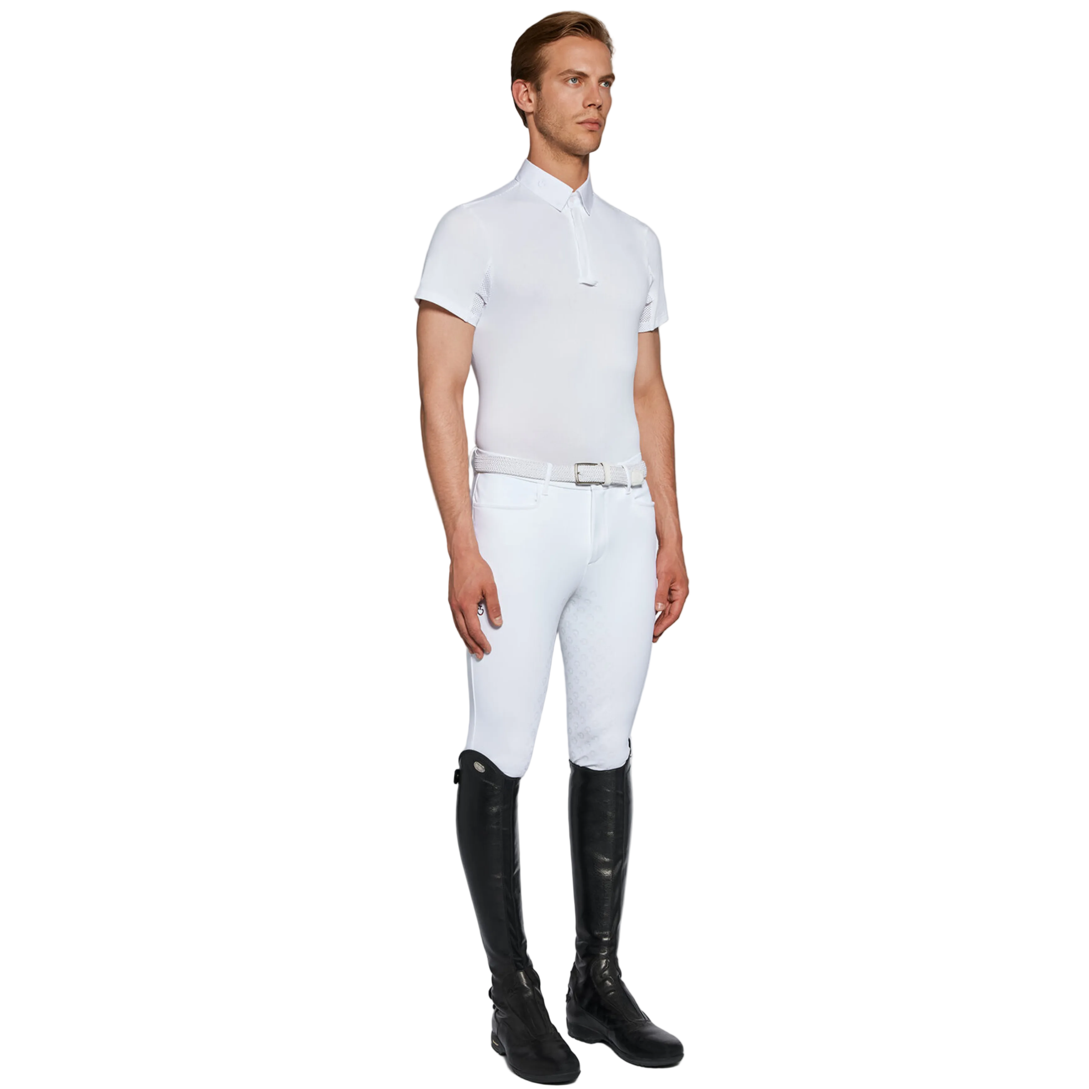 Cavalleria Toscana Tech Piquet Polo Til Herre - Hvid