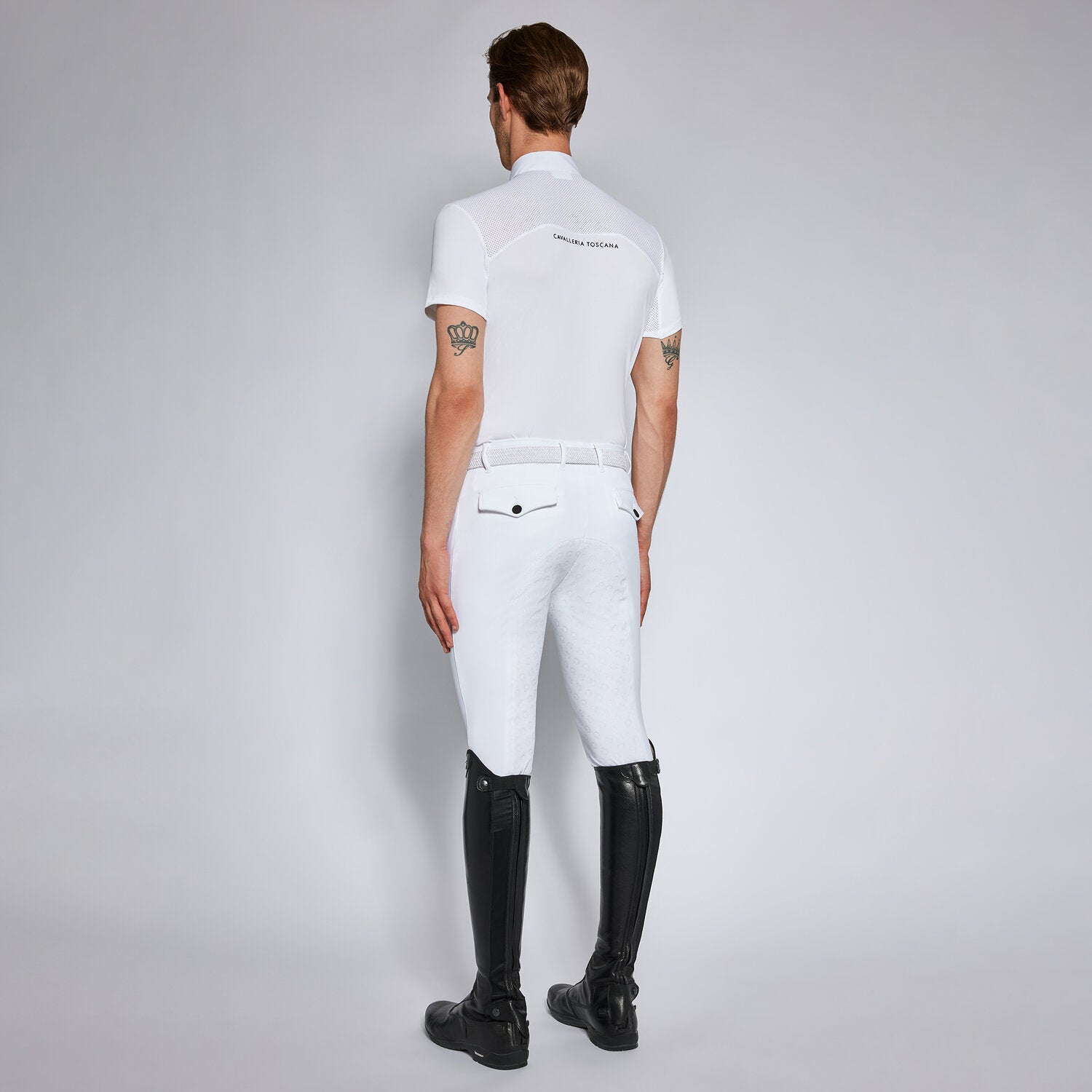 Cavalleria Toscana Tech Piquet Polo Til Herre - Hvid