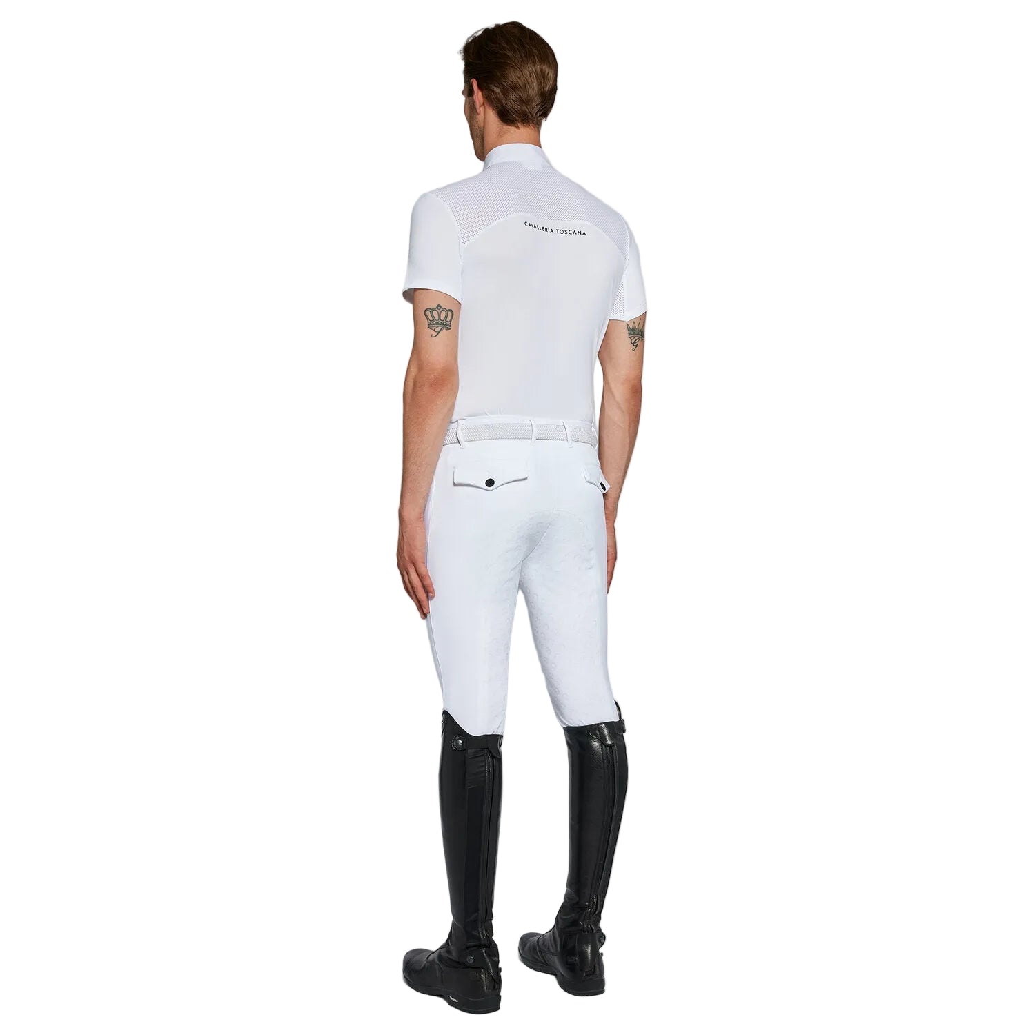 Cavalleria Toscana Tech Piquet Polo Til Herre - Hvid