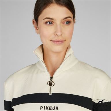 Pikeur Athleisure Stribet Sweater - Sort/Hvid
