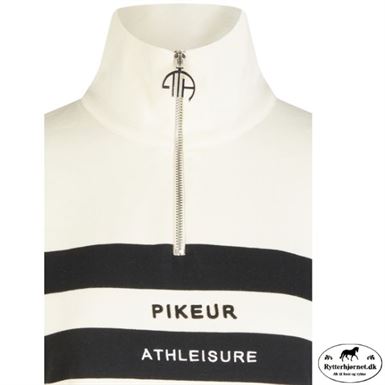 Pikeur Athleisure Stribet Sweater - Sort/Hvid