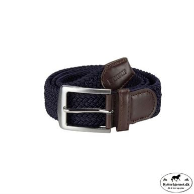 Pikeur Flettet Bælte - Navy
