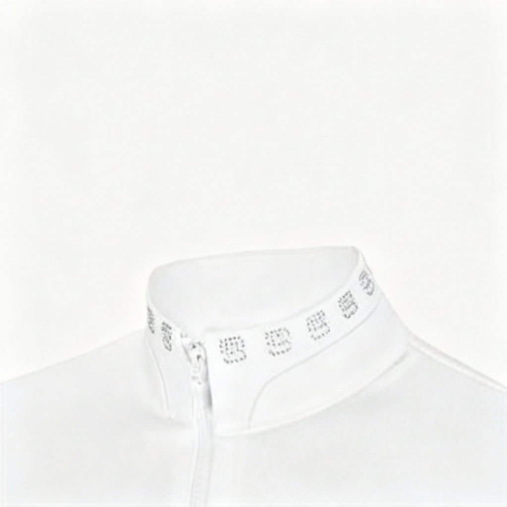 Pikeur Icon Junior Stævne T-Shirt M. Sten - Hvid