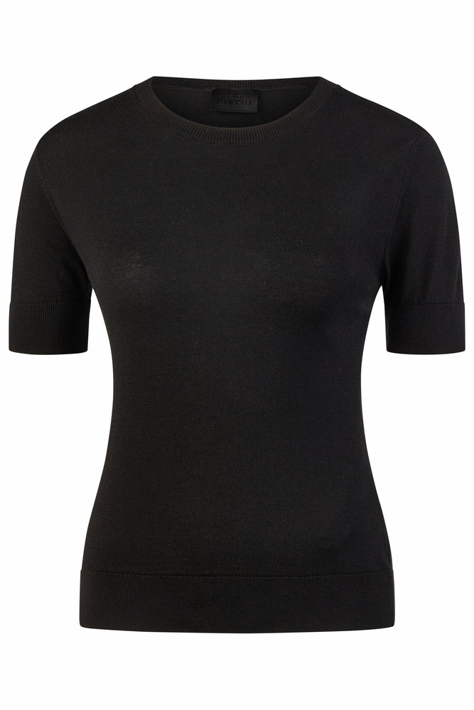 Pikeur Strikket T-Shirt - Sort