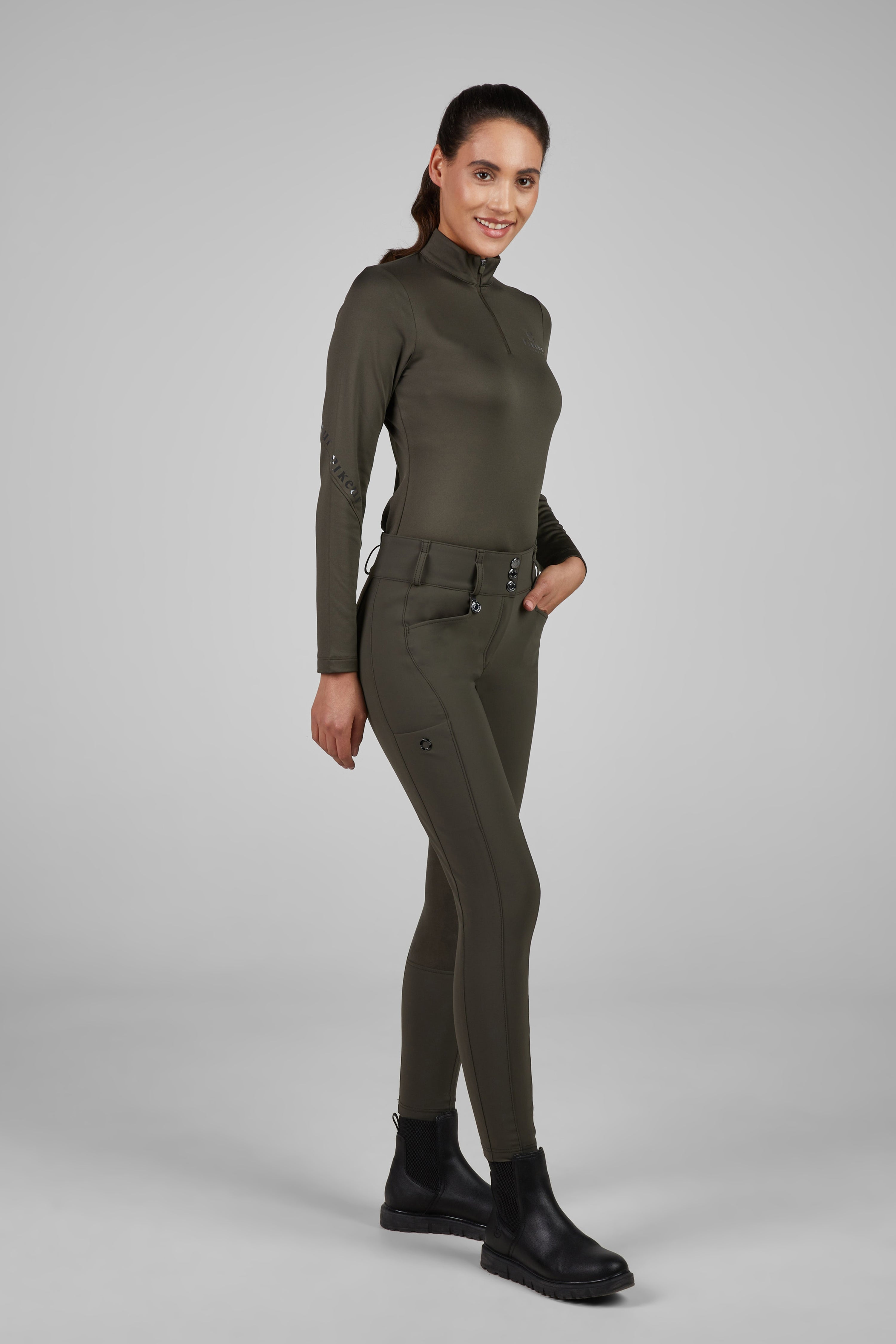 Pikeur New Candela m. Fuldskind - Deep Khaki