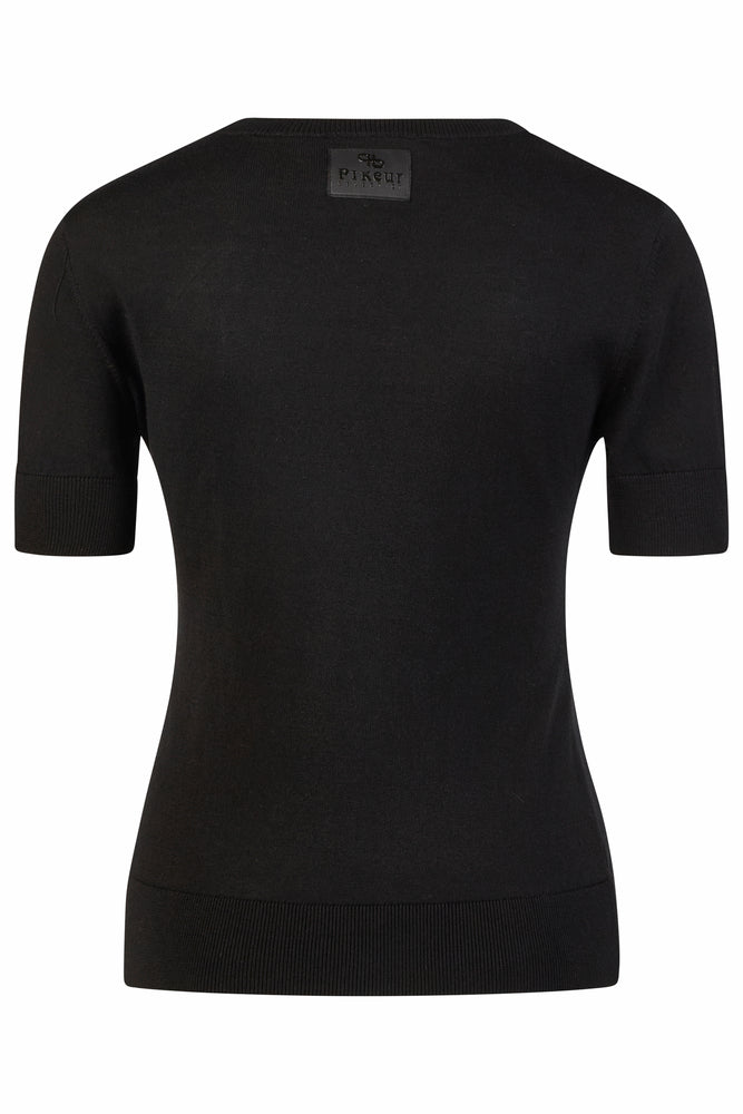 Pikeur Strikket T-Shirt - Sort