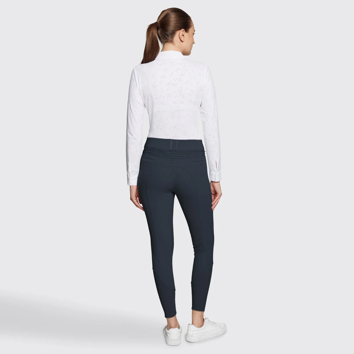 Samshield Clara Metal Dots Ridebukser m.Fuldgrip - Navy