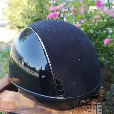 Samshield Glossy Ridehjelm m. Crystal Comet Light - Sort