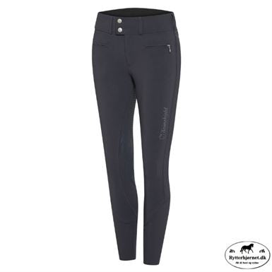 Samshield Clara Metal Dots Ridebukser m.Fuldgrip - Dark Shadow