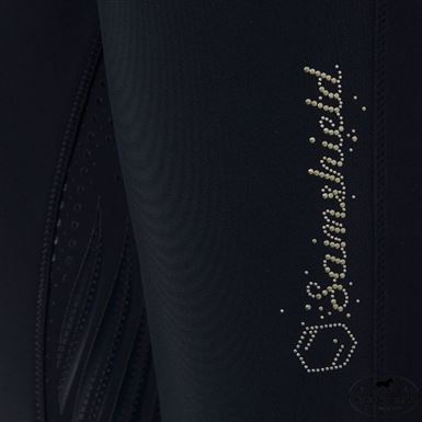 Samshield Clara Metal Dots Ridebukser m.Fuldgrip - Navy