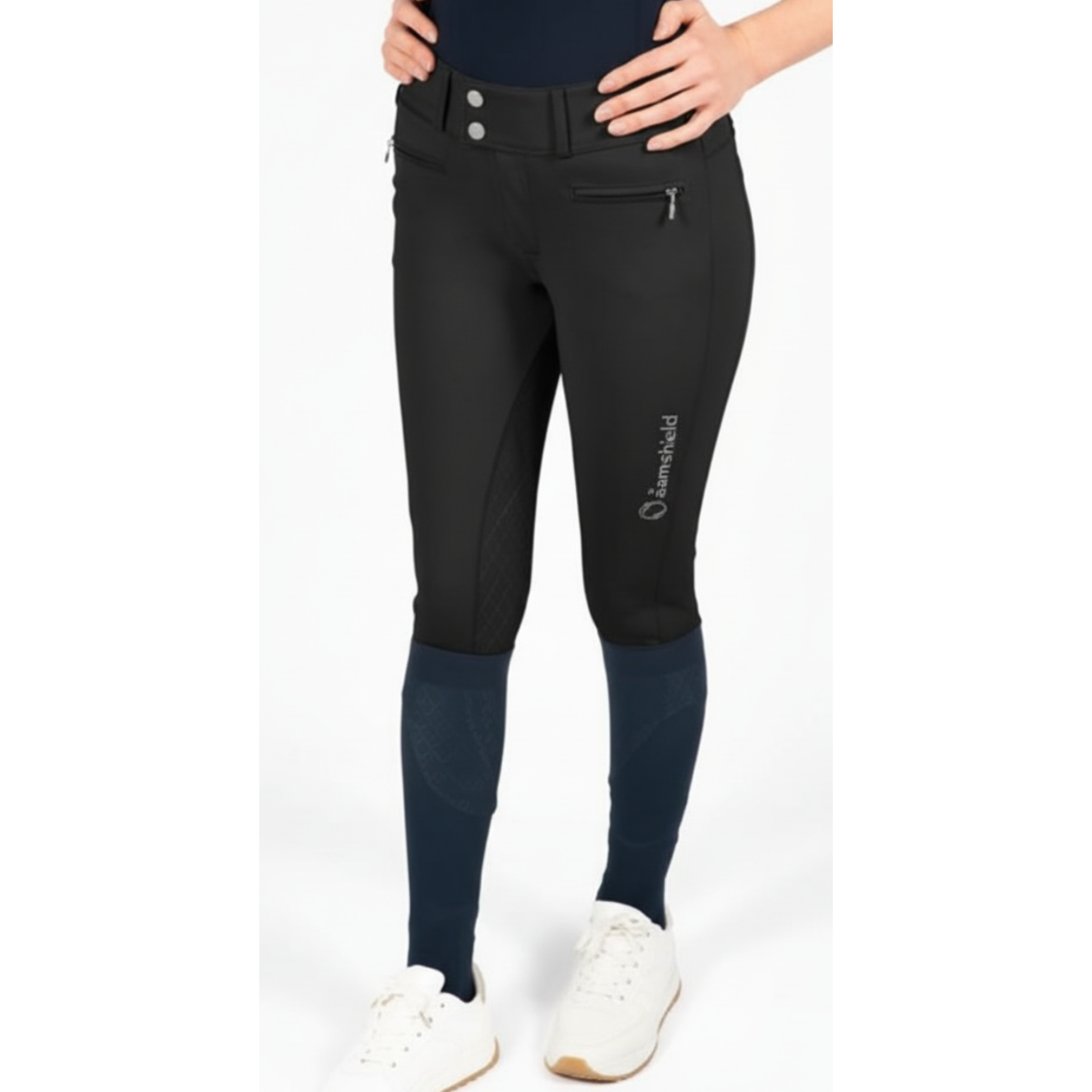 Samshield Clara Ridebuks M.Fuldgrip & Høj Talje - Sort