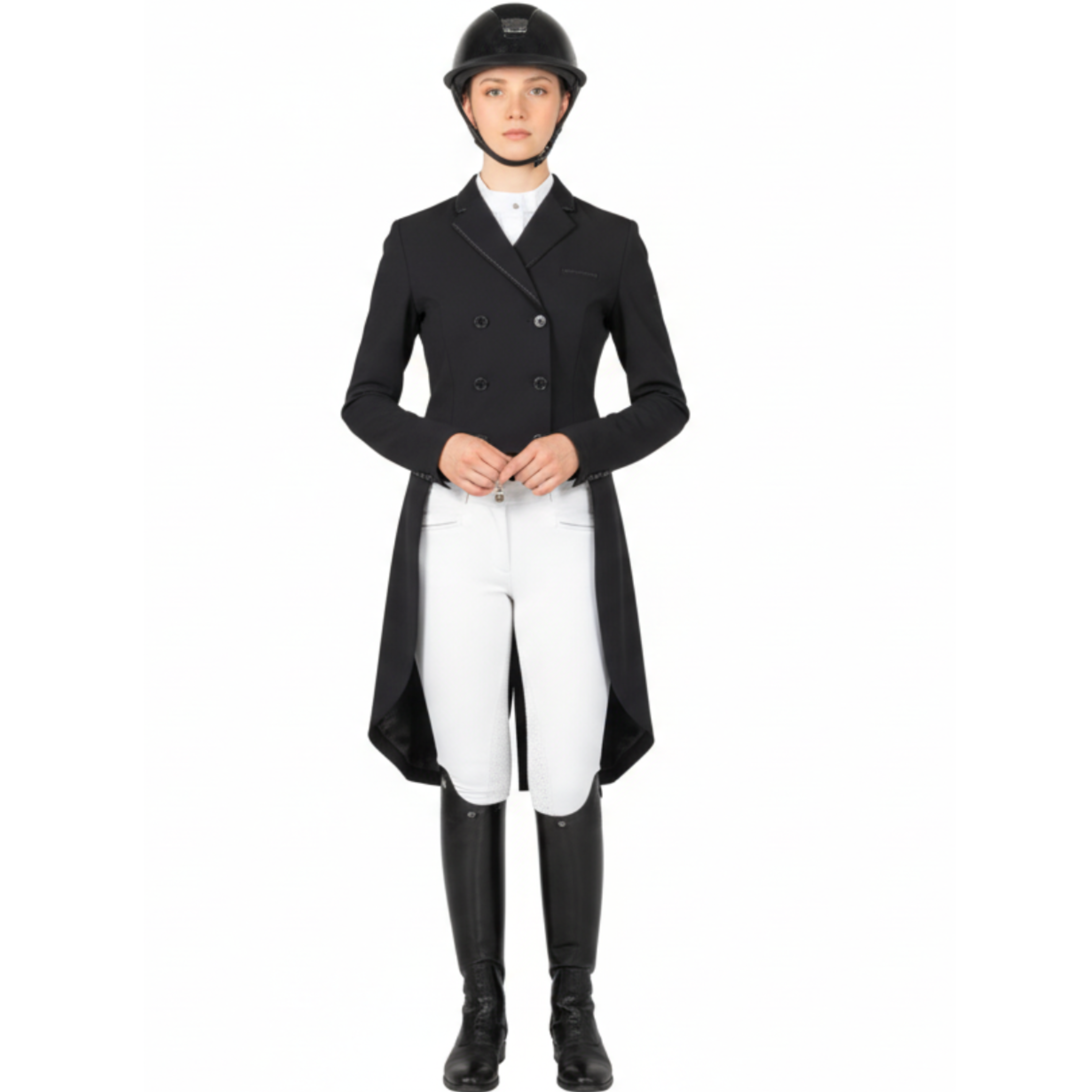 Samshield Dressurkjole M. Crystal Fabric Swarovski - Sort