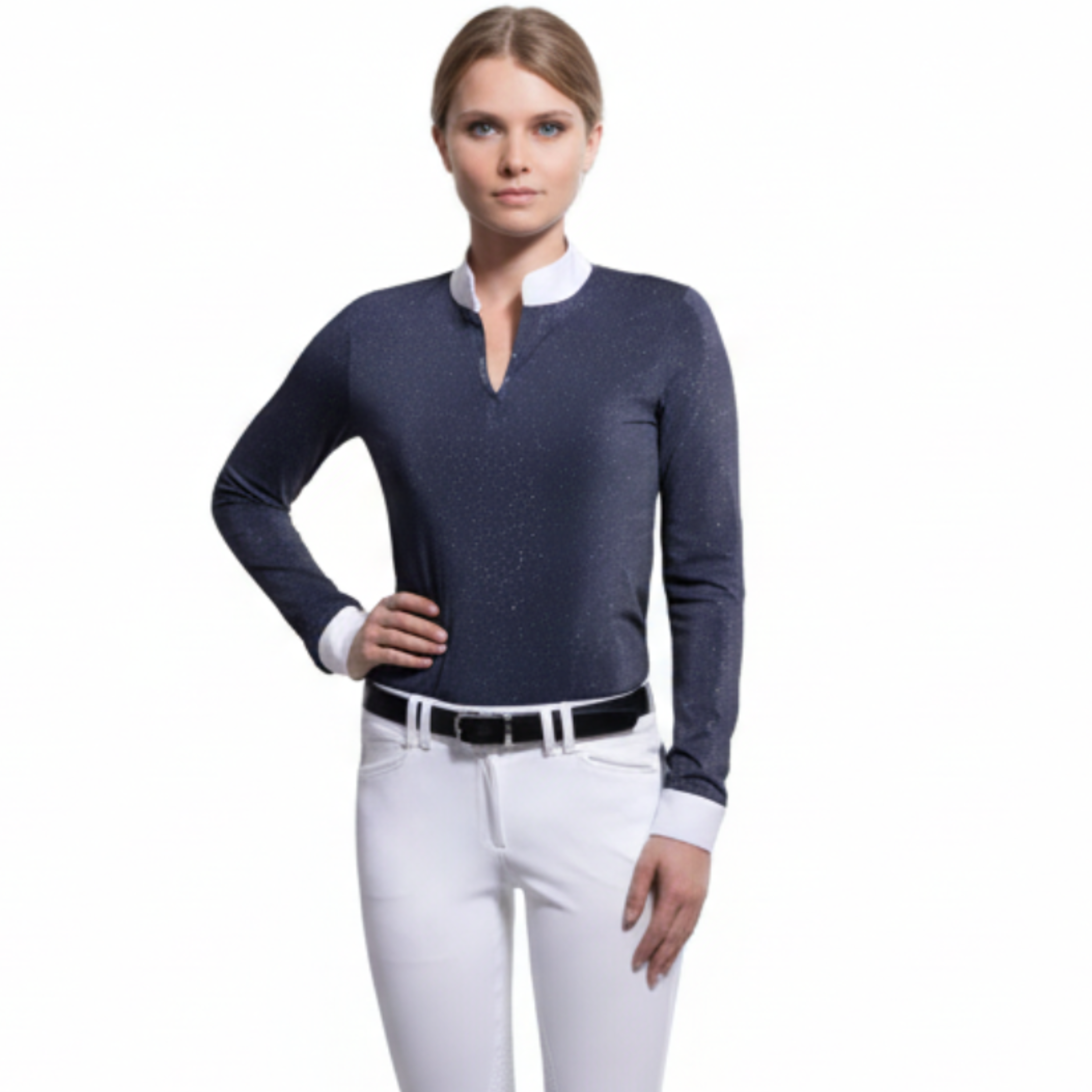 Samshield Lana Stævneshirt m. Lange Ærmer - Black Lurex