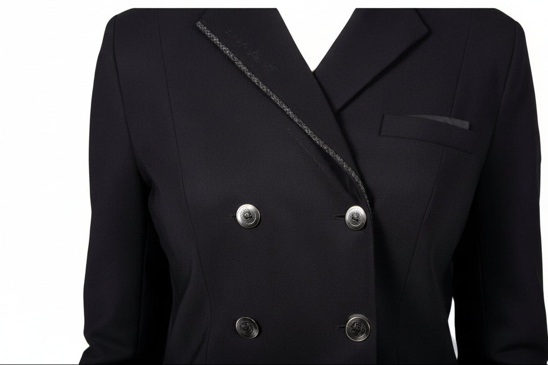 Samshield Dressurkjole M. Crystal Fabric Swarovski - Sort