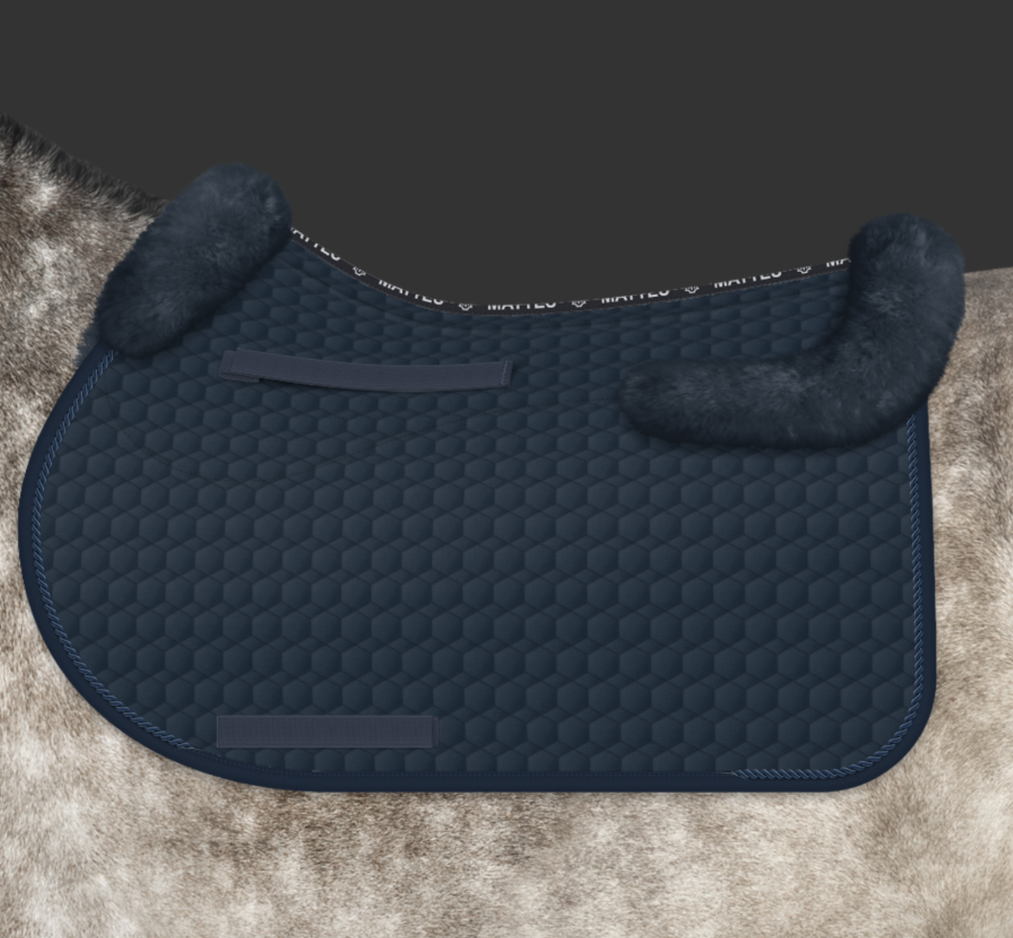 Mattes Medifell Springunderlag M. Kant - Navy/Navy