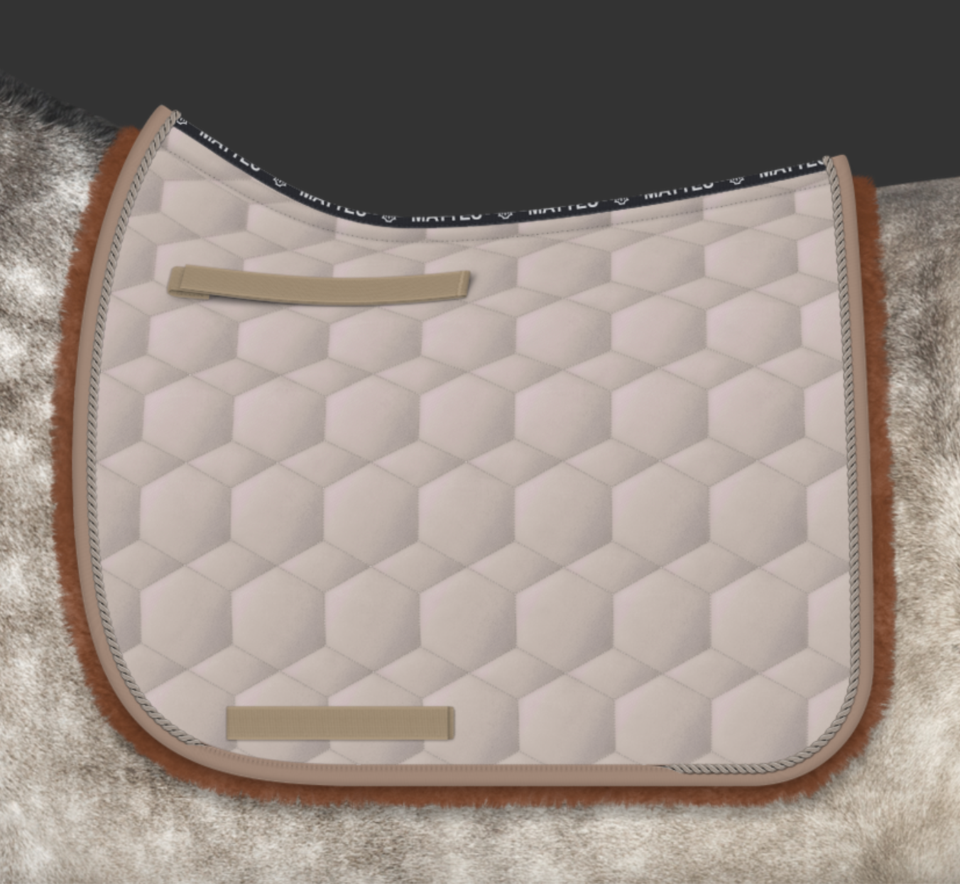 Mattes Sensitive Dressurunderlag m. Trim