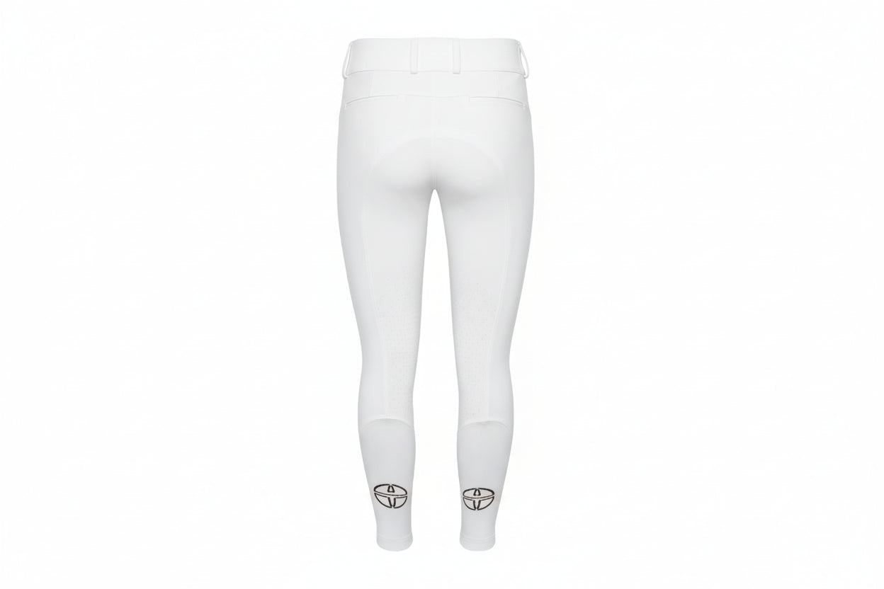 Trolle Projects Star Cut Hight Waist Ridebukser M. Knægrip - Hvid