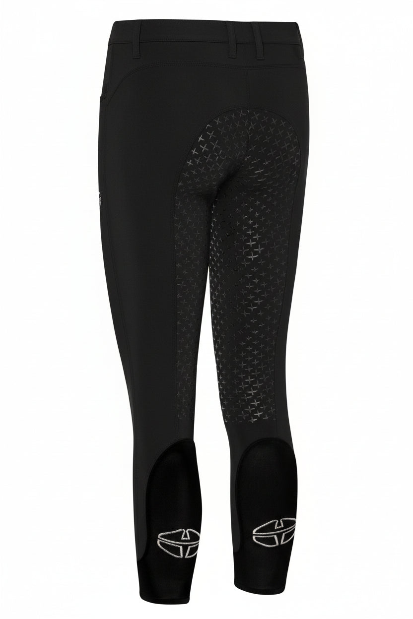 Trolle Projects Star Cut Ridebukser M.Fuldgrip Til Børn - Sort