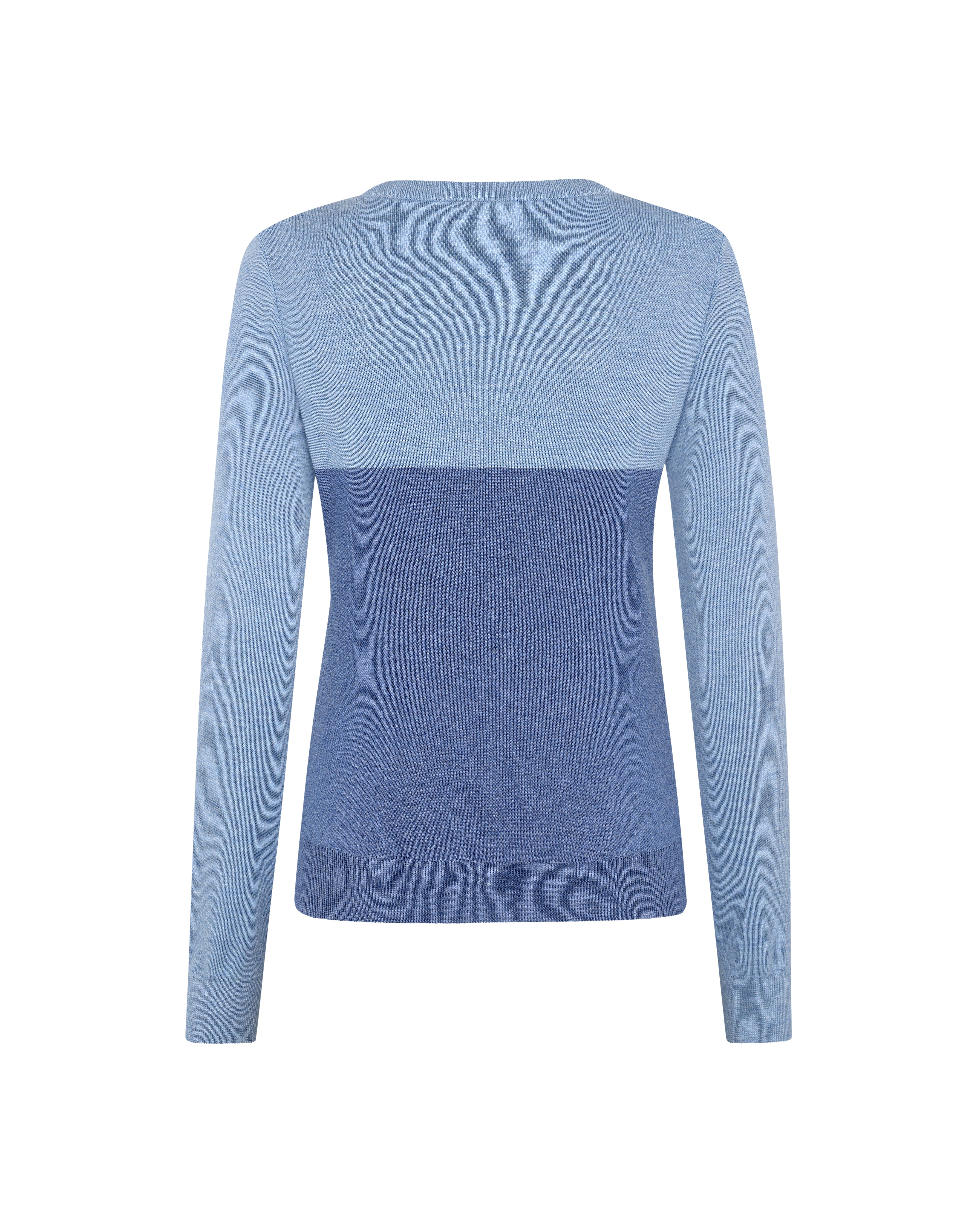 Trolle Merino Starlogo Sweater - Blue Fog/Blue