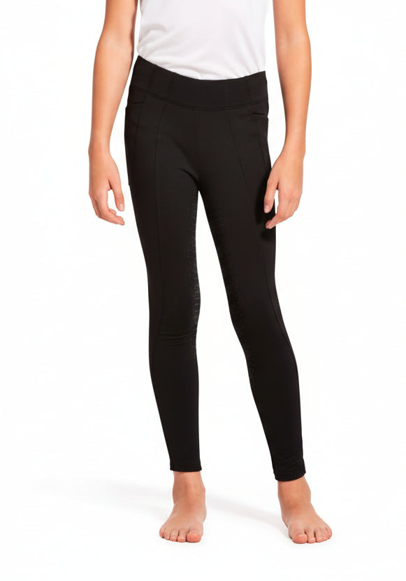 Ariat Attain Tights m. Fuldgrip til Børn - Sort