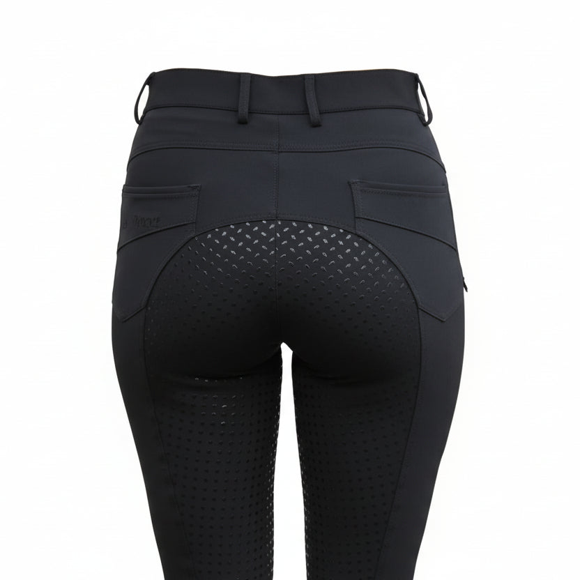 Campus Jodhpur Ridebukser Grip - Sort