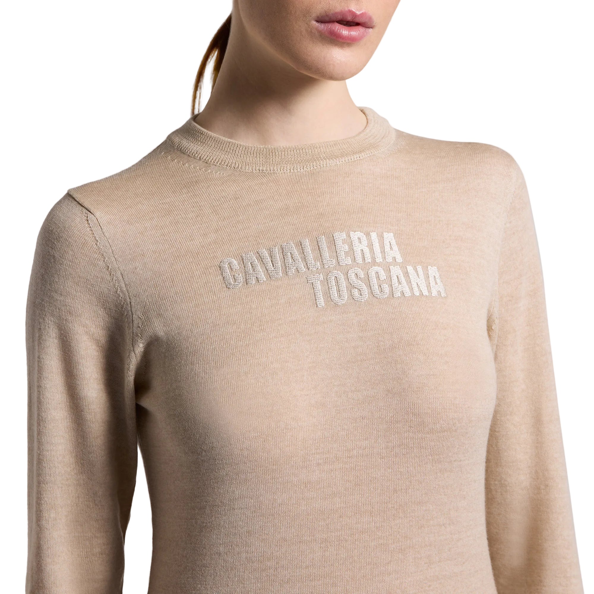 Cavalleria Toscana Crew Neck Sweater - Beige