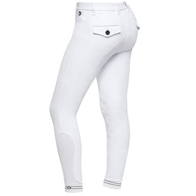 Cavalleria Toscana Horse Rider Ridebukser m. Knægrip til Drenge - Hvid