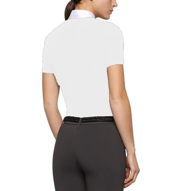 Cavalleria Toscana Jersey Fleece + Tech Strik Stævneshirt - Hvid