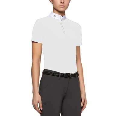 Cavalleria Toscana Jersey Fleece + Tech Strik Stævneshirt - Hvid