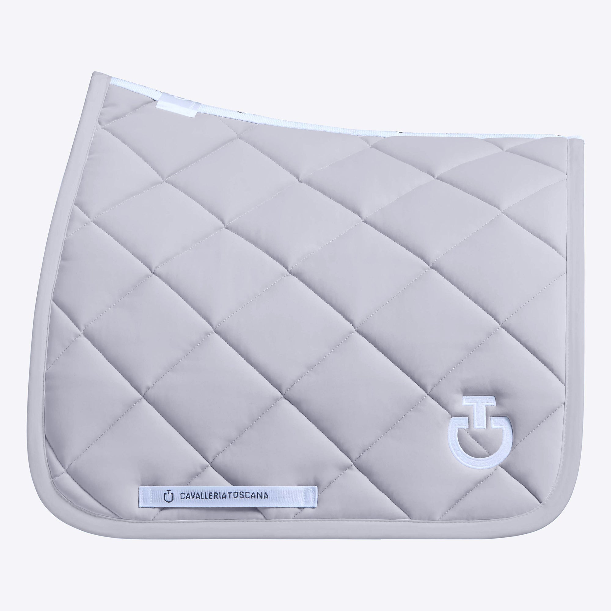 Cavalleria Toscana Diamond Quilted Dressurunderlag - Light Grey