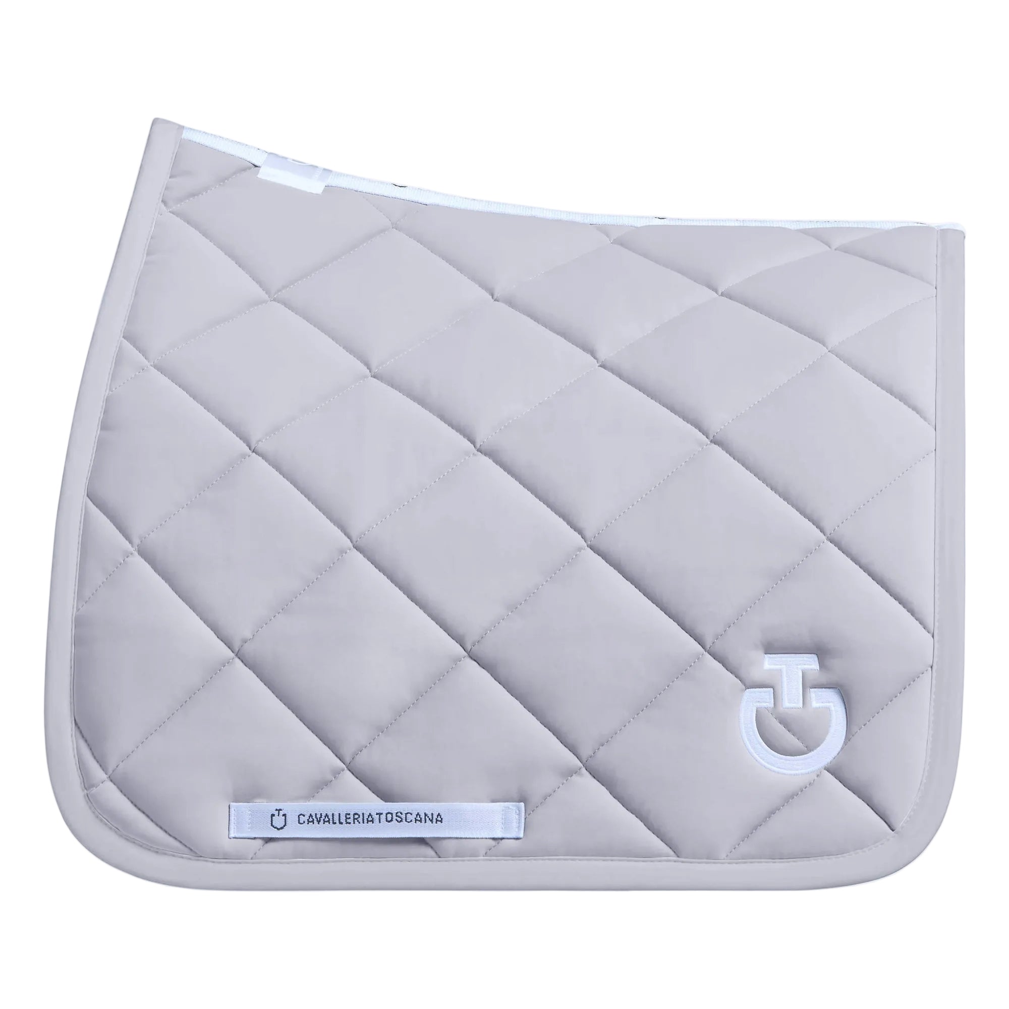 Cavalleria Toscana Diamond Quilted Dressurunderlag - Light Grey