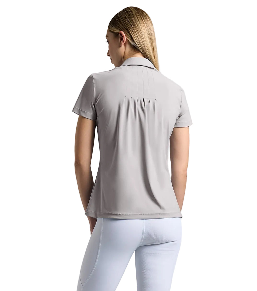 Cavalleria Toscana Jersey Pleated Polo T-Shirt - Light Grey