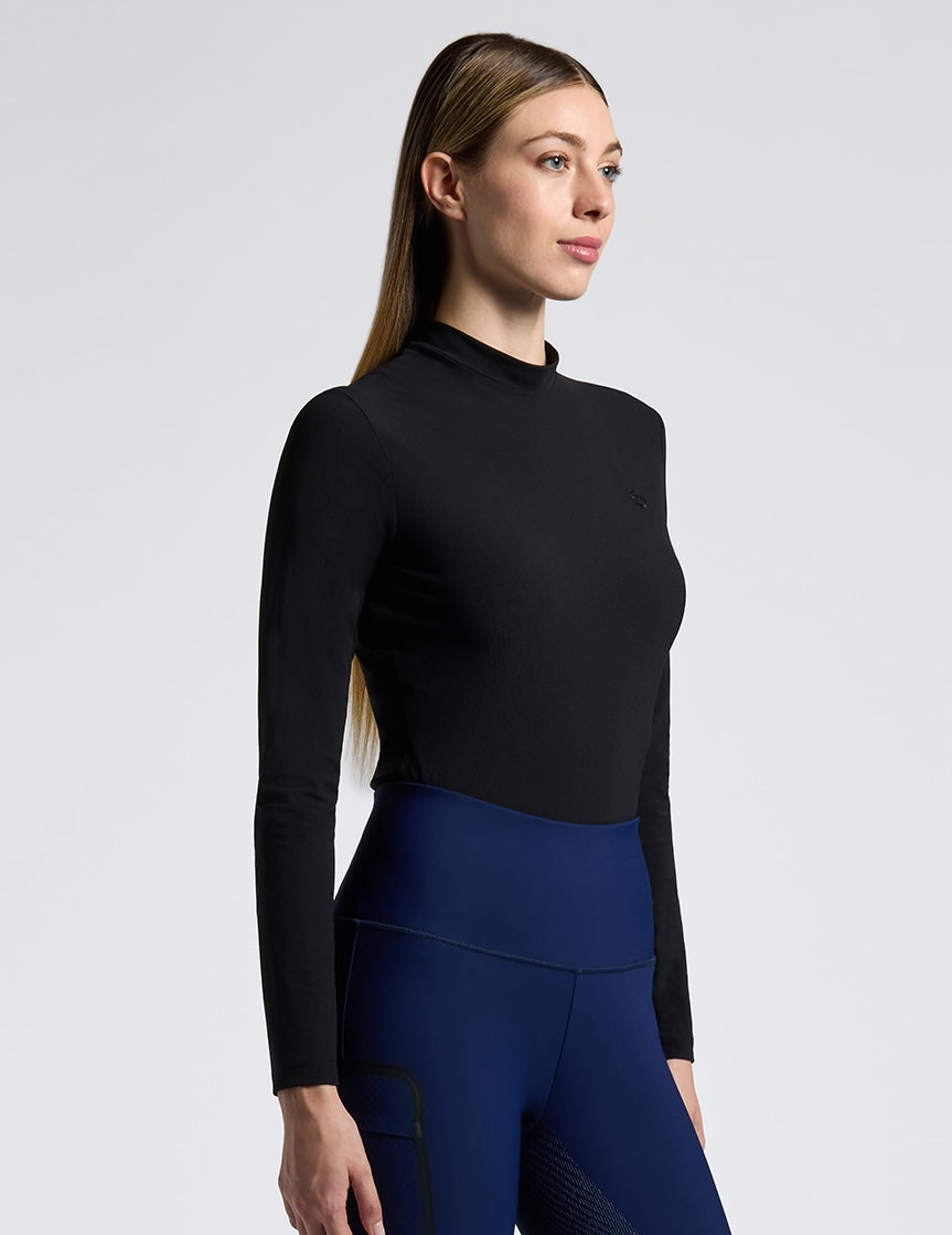 Cavalleria Toscana Jersey Ridebluse - Sort