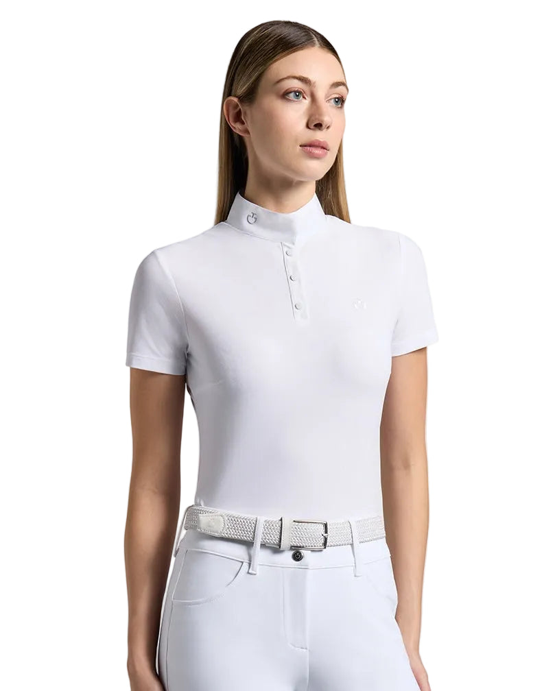 Cavalleria Toscana Jersey Stævne T-Shirt - Hvid