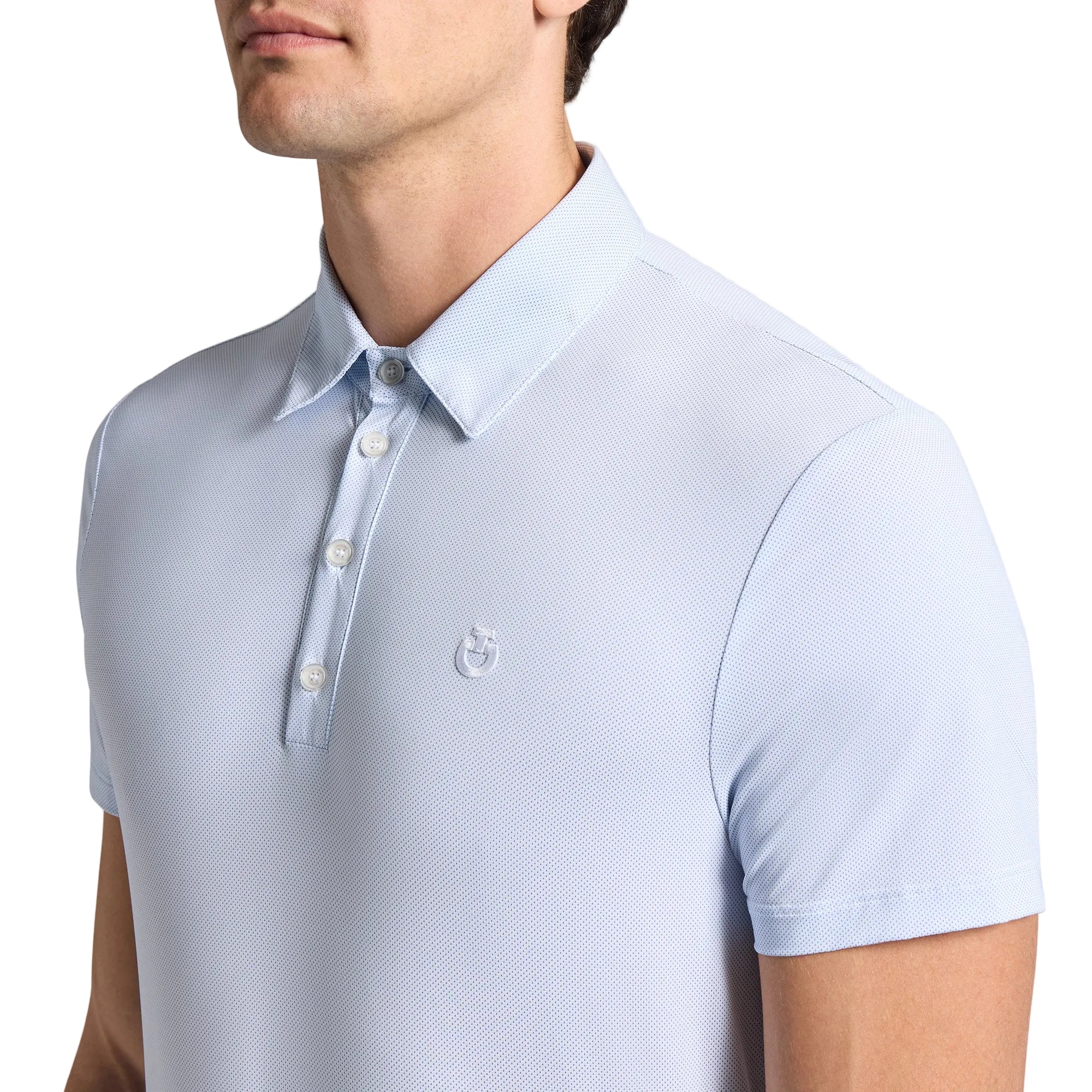 Cavalleria Toscana Oxford Trænings Polo Herre - Oxford Blue Print
