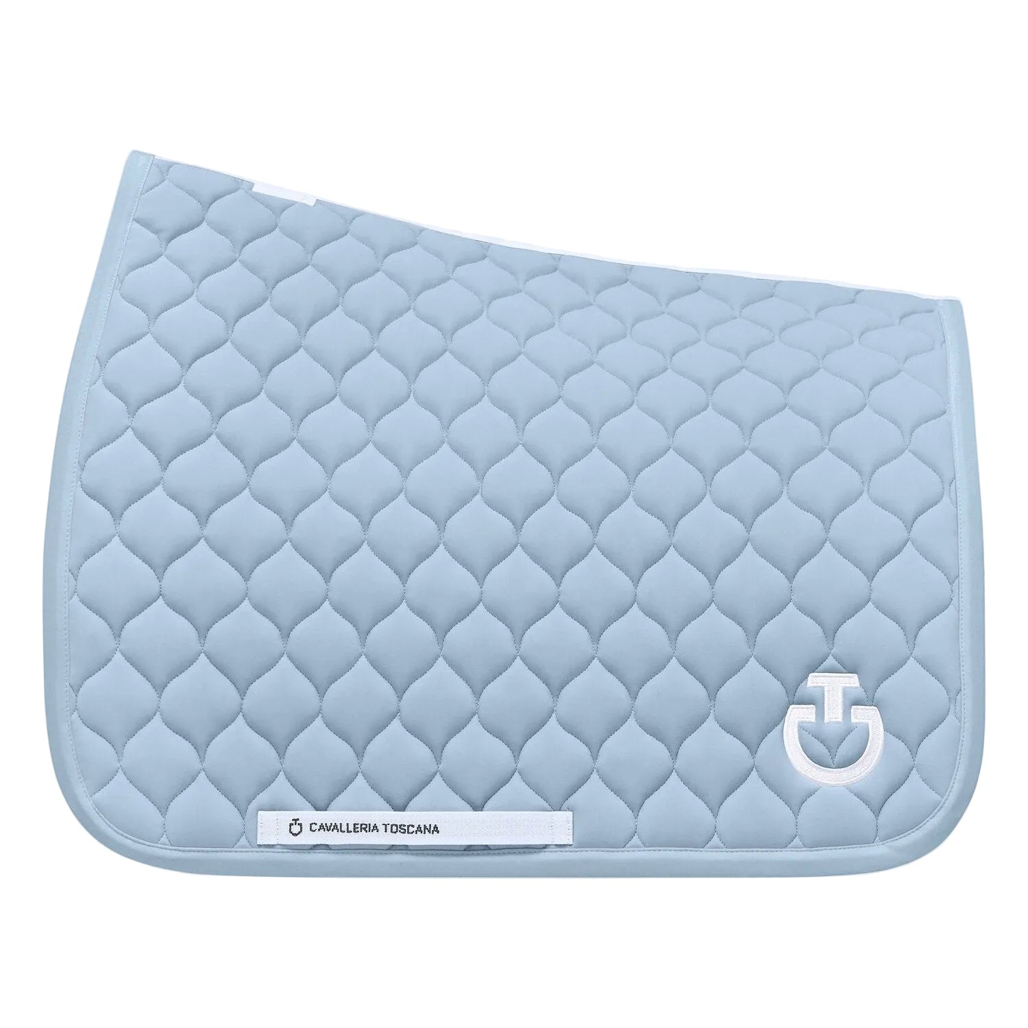 Cavalleria Toscana Circular Quilted Dressurunderlag - Blue Fog