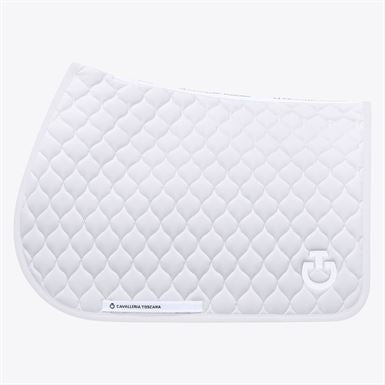Cavalleria Toscana Circular Quilted Springunderlag - Light Grey