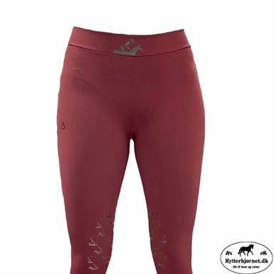 Cavalleria Toscana Hi-Rise Jersey Tights Knægrip - Bordeaux