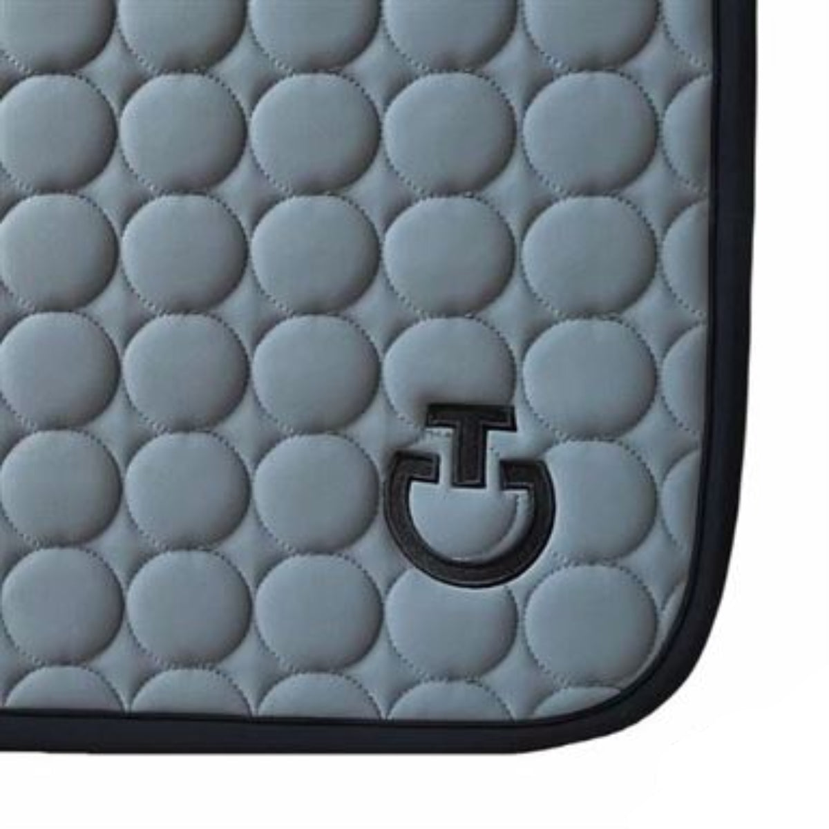 Cavalleria Toscana Circle Quilted Springunderlag - Iron Grey/Sort
