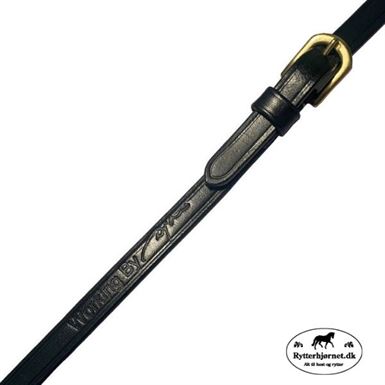 Dyon Working Gummitøjle m. Stoppere - Sort / Messing