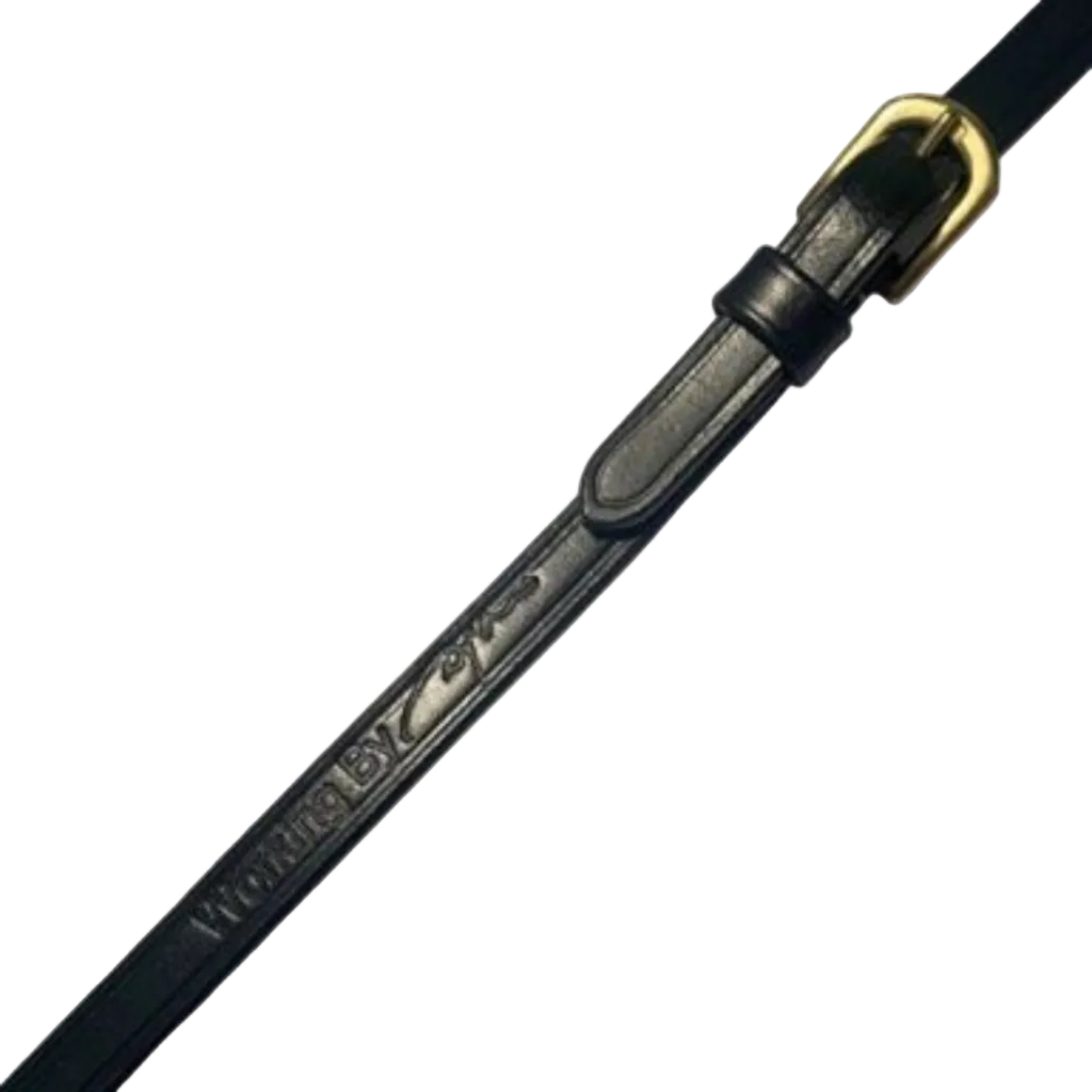 Dyon Working Gummitøjle m. Stoppere - Sort / Messing