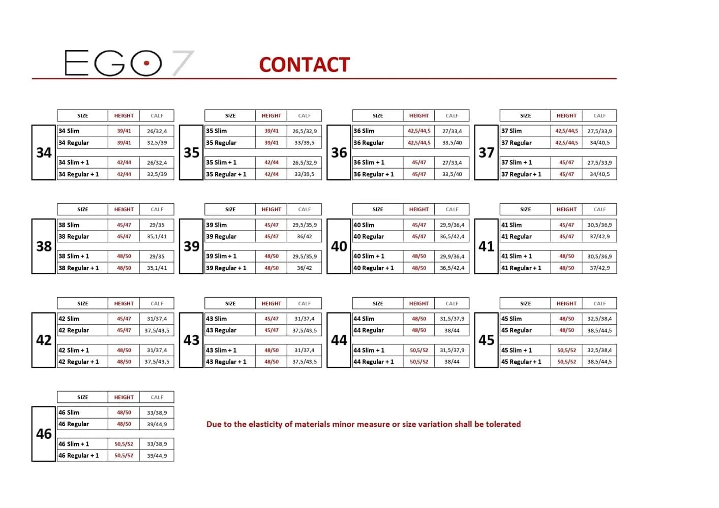 EGO7 Contact Elastic Ridestøvle