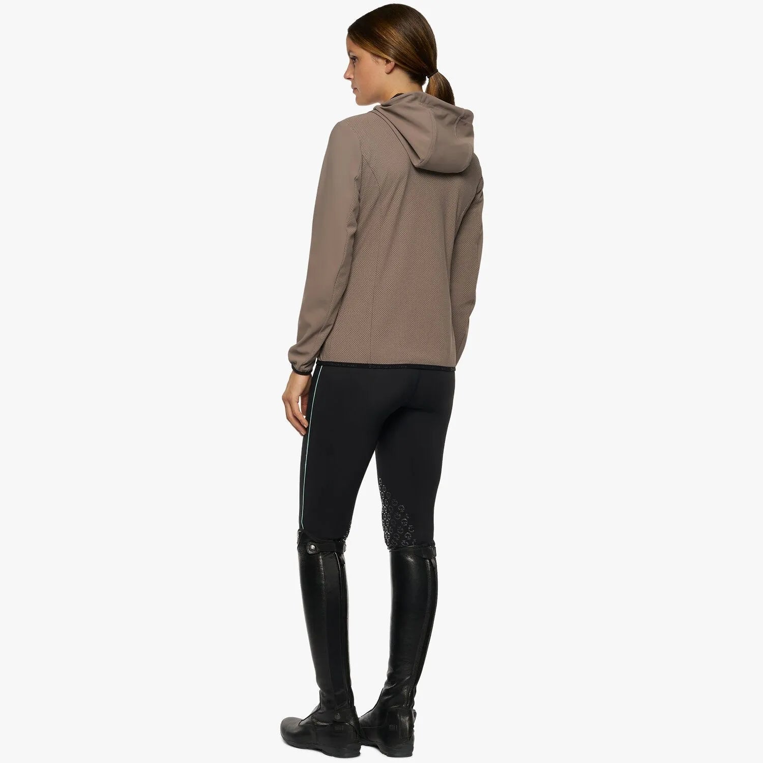 Cavalleria Toscana Perforated Jersey Softshelljakke - Mud