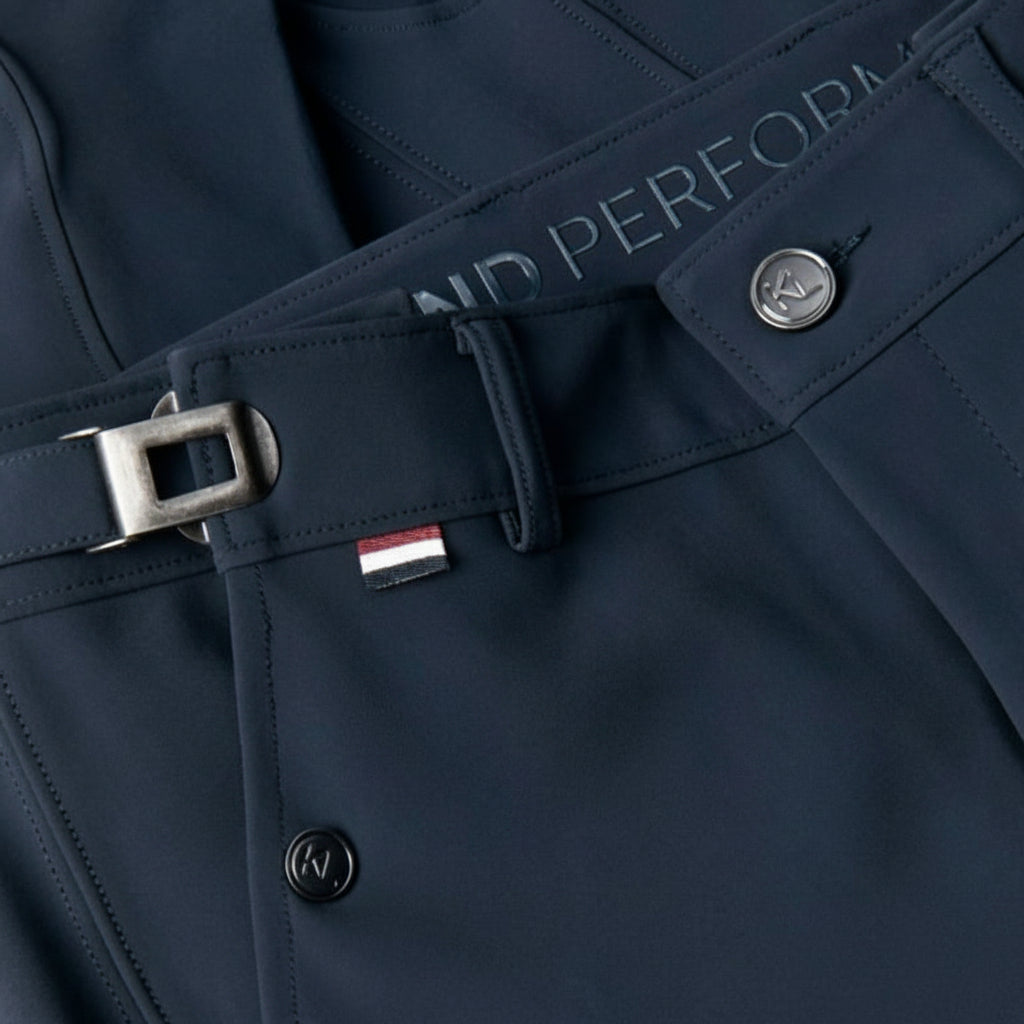 Kingland Knox Drenge Ridebukser M. Fullgrip - Navy