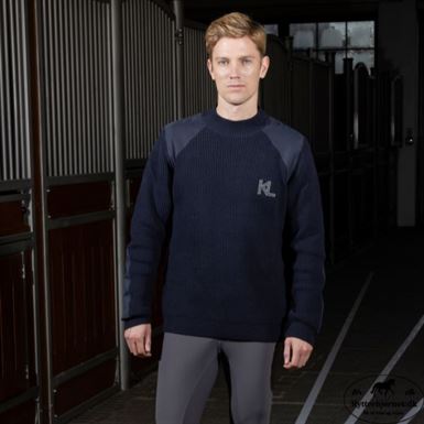 Kingsland Vas Strikket Pullover Til Herre - Navy