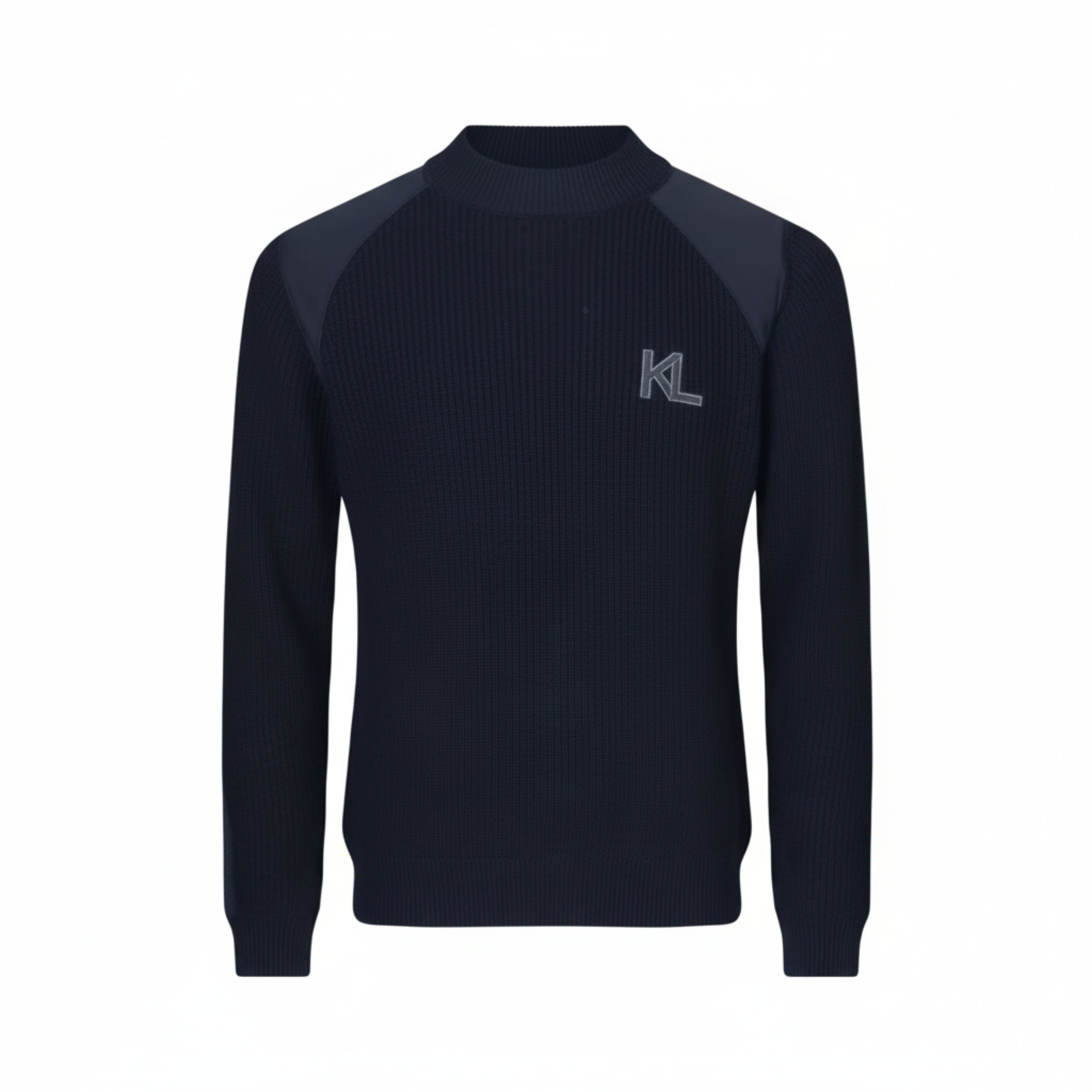 Kingsland Vas Strikket Pullover Til Herre - Navy